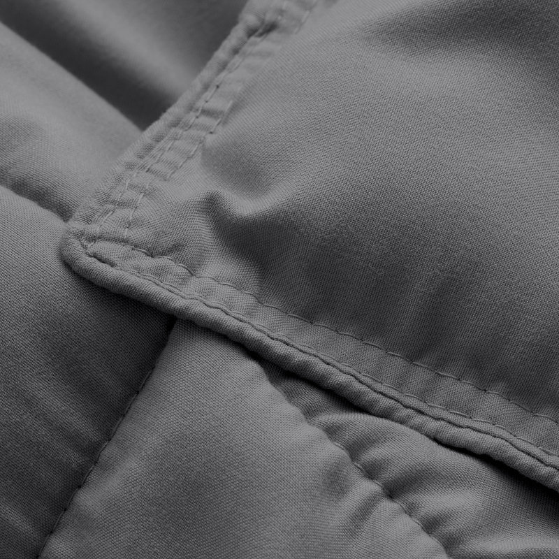 Ensemble d'édredon ultra-doux toutes saisons, Gris, Édredon surdimensionné pour grand lit et 2 taies