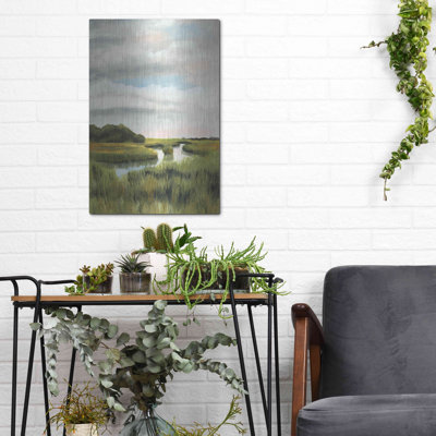 «August Marsh Landscape» par Naomi McCavitt, August Grove, art mural en métal, 12 po x 16 po