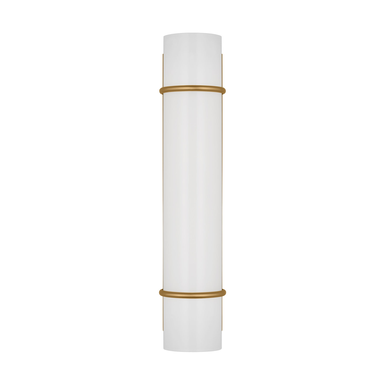 Romaine Single Dimmable LED Vanity Light, Brushed Brass