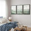 «Minimal Landscape», art organique moderne vert sauge, images murales abstraites simples dans la chambre à coucher, grand ensemble de 3 impressions murales sur toile, 16 x 24 x 3, 24 x 36 x 3-91874882-91874879