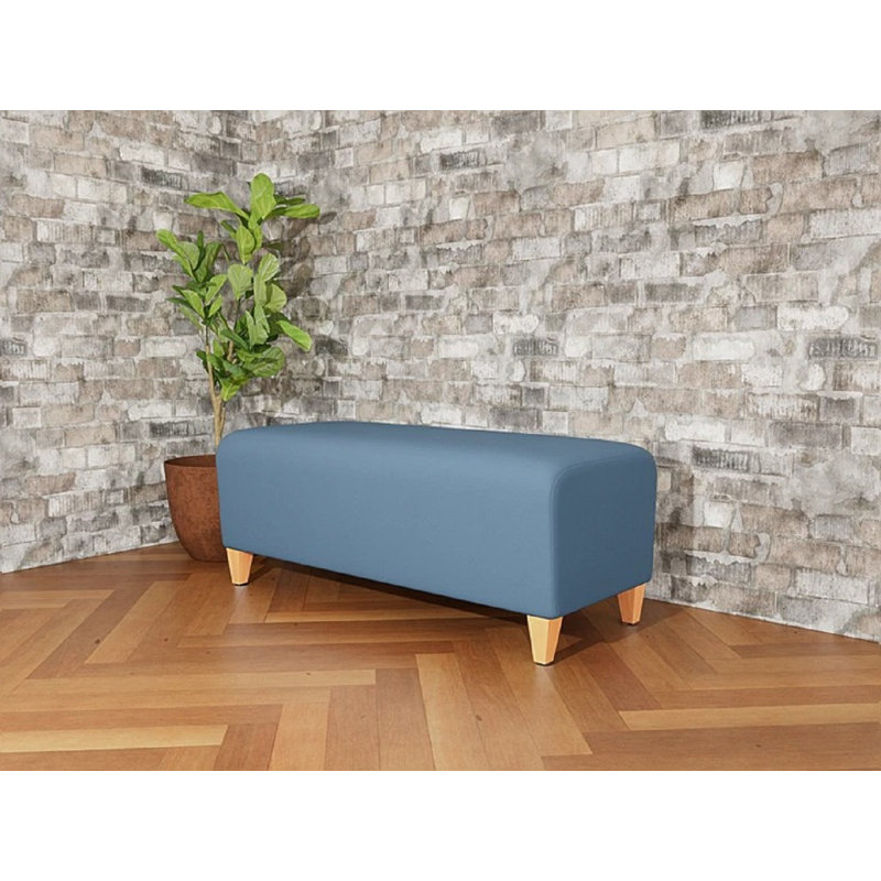 Banc de réception Ravenna, Bois naturel, Open House Quarry - bleu