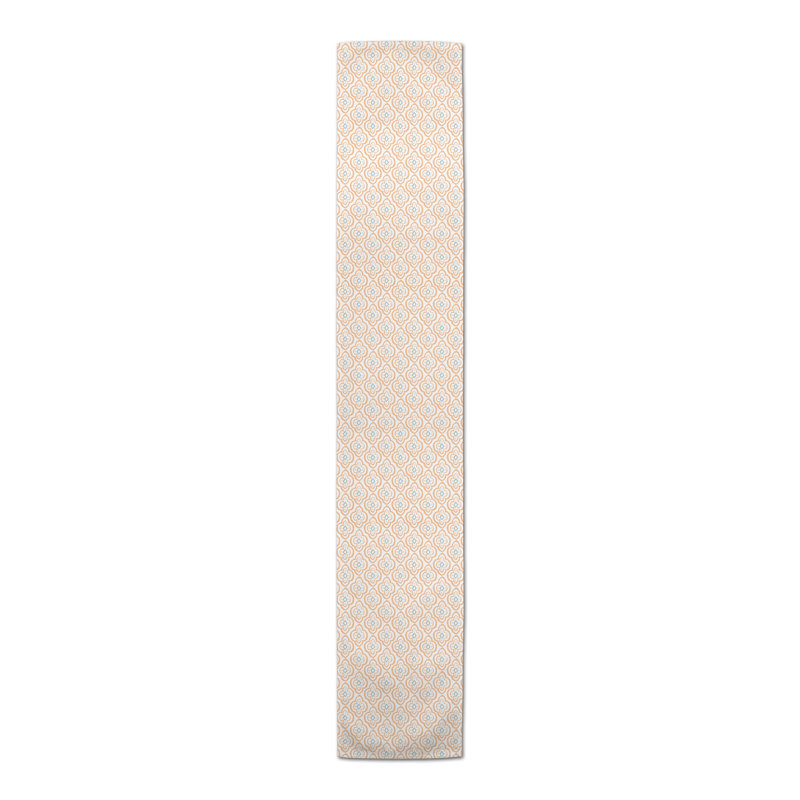 Floral Table Runner, 72" L x 16" W, Orange