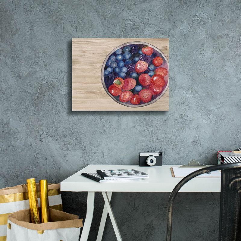  «Bowls Of Fruit 3» par Alicia Ludwig, art mural sur toile, 16 po x 12 po