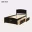 Lit plateforme simple avec deux tiroirs-1436417112