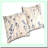 NatureVine Breathable Cotton Pillowcase - Earthy Floral Neutral Blue Soft Poplin Cover - Elegant Leaf Design 20x30