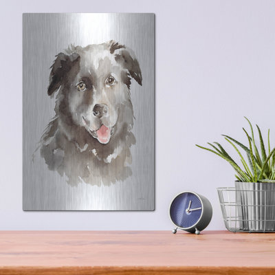 Art mural en métal Winston Porter «Dog Portrait 1» par Katrina Pete