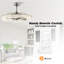Ventilateur de plafond en cage 32,7 "avec lumières DEL à intensité variable et télécommande