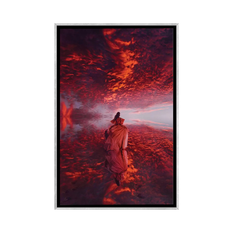 The Incredible Miroir par Hobopeeba-reproduction d’art, Pas de tapis, H 40 po x l 26 po x P 1,5 po, Toile avec cadre argenté