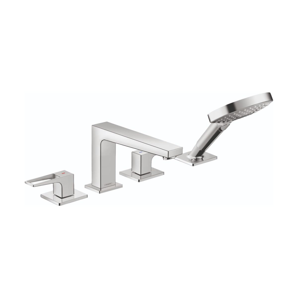 Metropol Double-Handle Deck Roman Tub Faucet, Chrome
