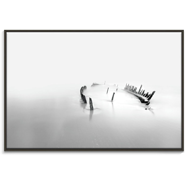 Print on Canvas, 51cm H x 76cm W, Black Floater Frame
