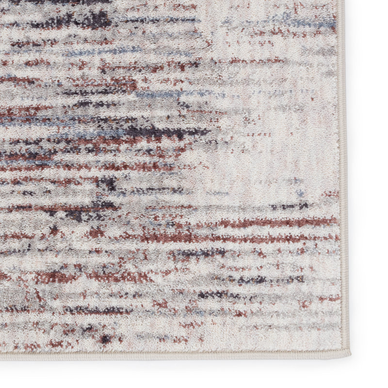Tapis abstrait gris / bourgogne, Rectangle 8 pi x 10 pi