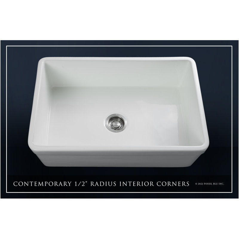 Luxury 30" L x 20" W Farmhouse Kitchen Sink with Basket strainer, Stainless Steel Accessories