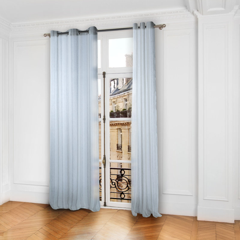 Valeria Linen Sheer Single Curtain Single Panel, 350 W x 285 D cm