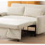 Canapé-lit 57,48 "convertible 2 places avec canapé-lit et canapé-lit moderne avec deux coussins décoratifs et ports USB pour le salon-1536797331