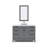 Elizabeth 48" Carrara White Marble Countertop Bath Vanity with Faucet and Mirror-967536083-967536084