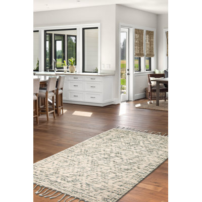 Tapis rectangulaire en laine nouvel âge 5 pi x 8 pi Beverely