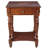 Elinar Solid Wood Veneer Side End Table with Drawer and Storage Shelf
