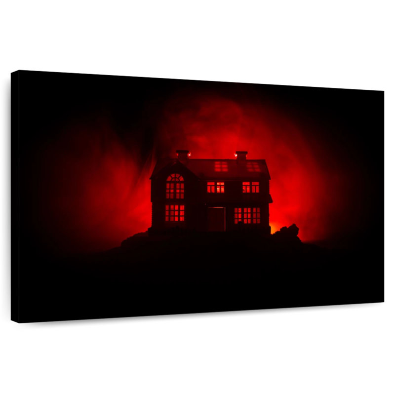 Hitzel Gothic Ghost House, 24" H x 36" W