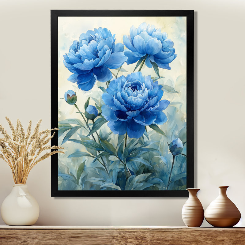 Jacquelle - salon d'art mural floral, Impression d'un seul cadre photo sans passe-partou, Black, H 20 po x l 12 po