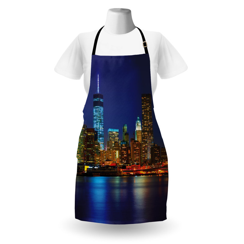 Multicolore, tablier East Urban Home Urban unisexe, Manhattan Sunset, taille adulte