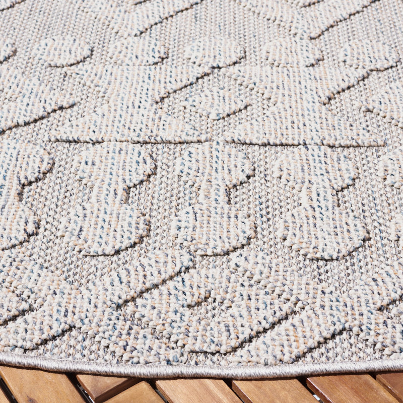 Global Performance Southwestern Indoor/Outdoor Area Rug, Round 6'7"