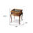 25" Glass Rectangular End Table-103365888