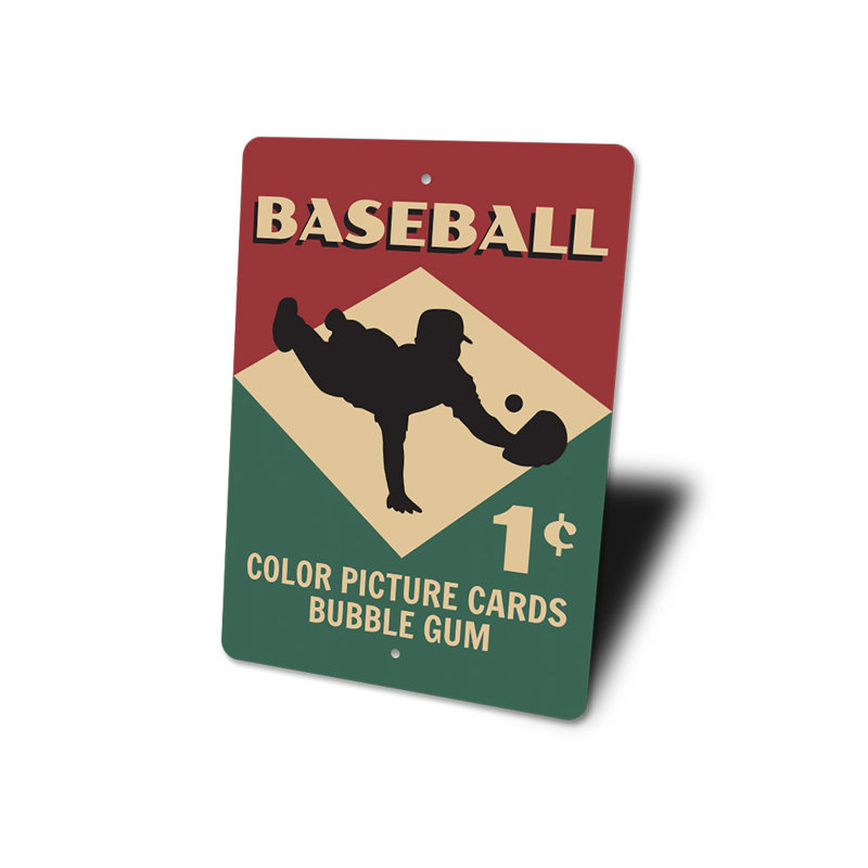 Plaque de baseball en aluminium, H 18 po x l 12 po x P 0,06 po