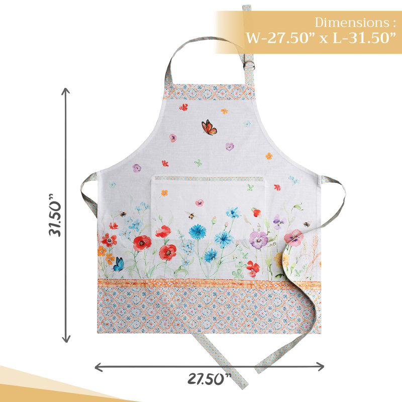 Tablier Maison d'Hermine Summer Whisper 100 % coton - 70 x 80 cm