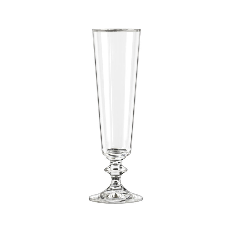 Gianara Tomball 6 oz. Ensemble de verrerie, Argenté / Transparent