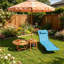 Fauteuil de bronzage extérieur, chaise longue pliante, chaise longue de plage (chaise longue seulement)-1250346561