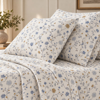 Ensemble de draps 100% flanelle de coton