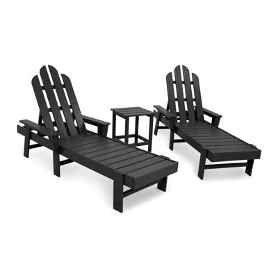 POLYWOOD Long Island Chaise 3-Piece Set