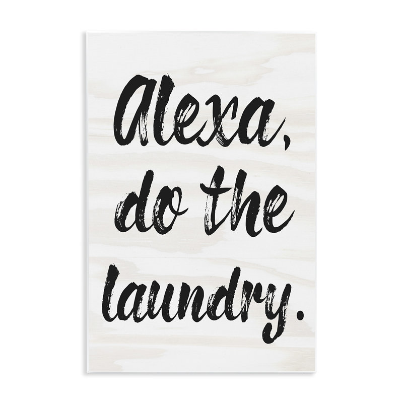 Art mural surdimensionné Alexa Do The Laundry, H 19 po x l 13 po