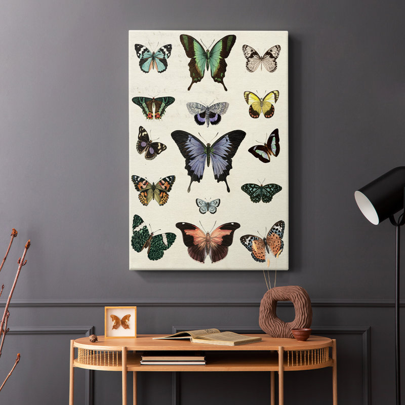 Flutterbys II - Cavas enveloppés de galerie, H 36 po x l 24 po