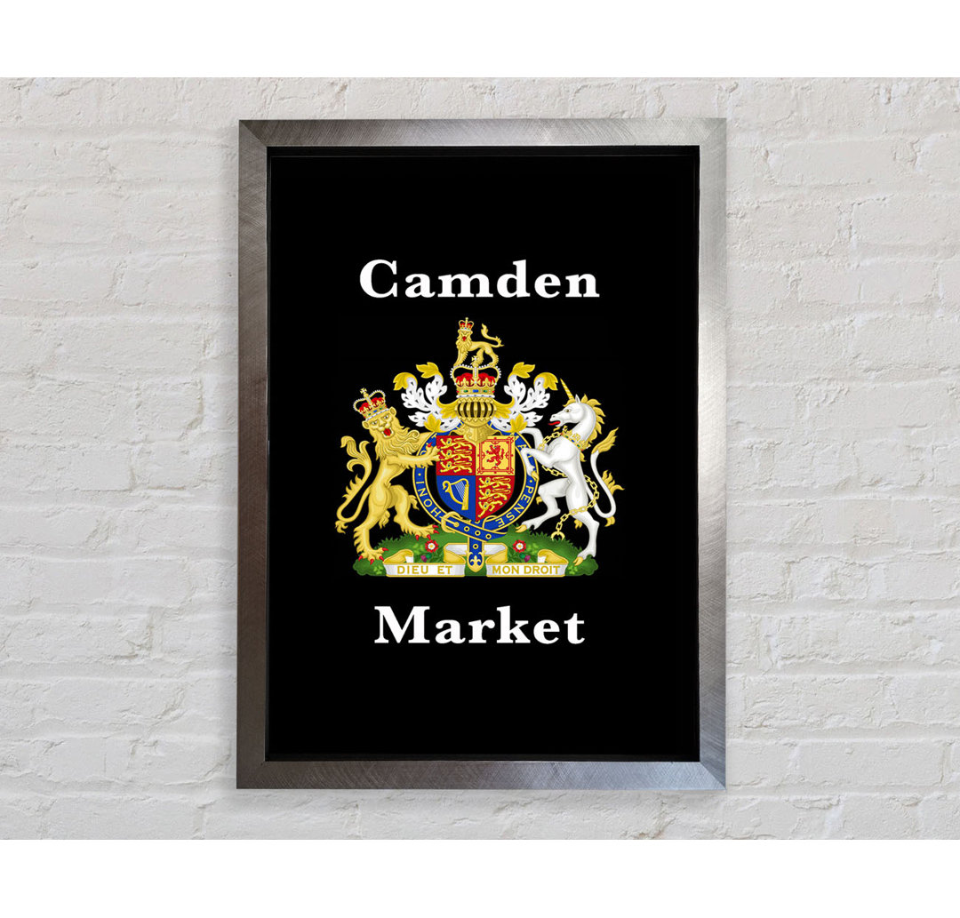 Camden Market Emblem Schilder - Einzelne Bilderrahmen Kunstdrucke