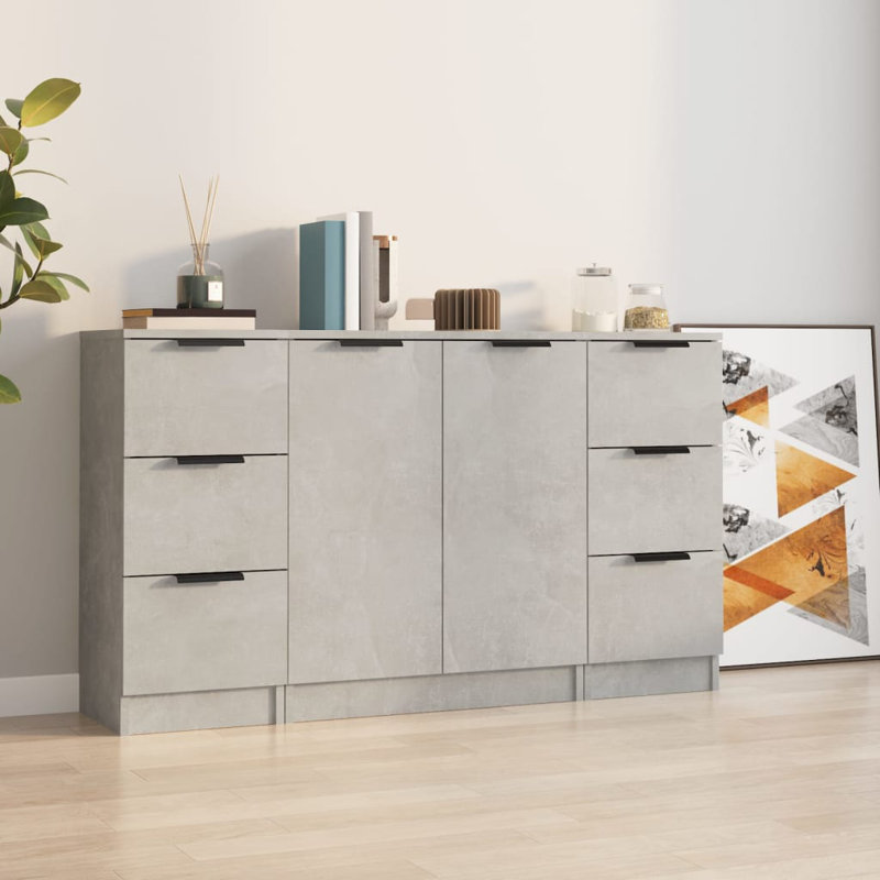 Waddington 120cm Sideboard, Concrete Grey