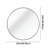 Black Aluminum Framed Round Bathroom Mirror, Modern Circular Wall Vanity Mirror