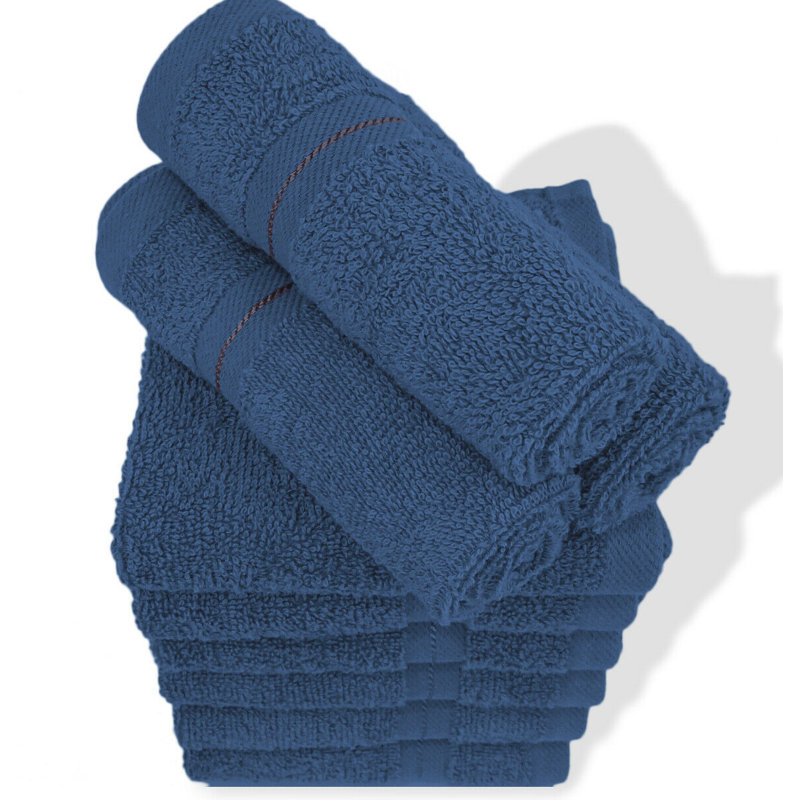 Casabella Luxury Face Towel, Royal Blue