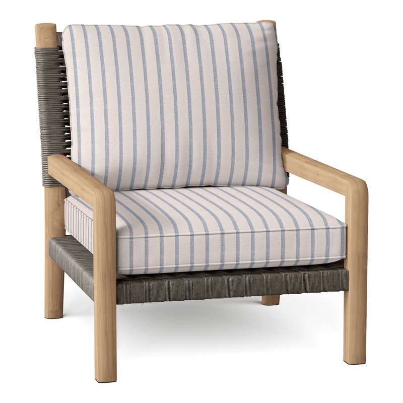 Hudson Outdoor Lounge Chair, Hudson Charcoal Lace, Perigold Mixi Sky