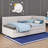 A Upholstered Daybed That Comes With A Built-In Twin-Sized Pull-Out Sofa Bed Frame-2141945198