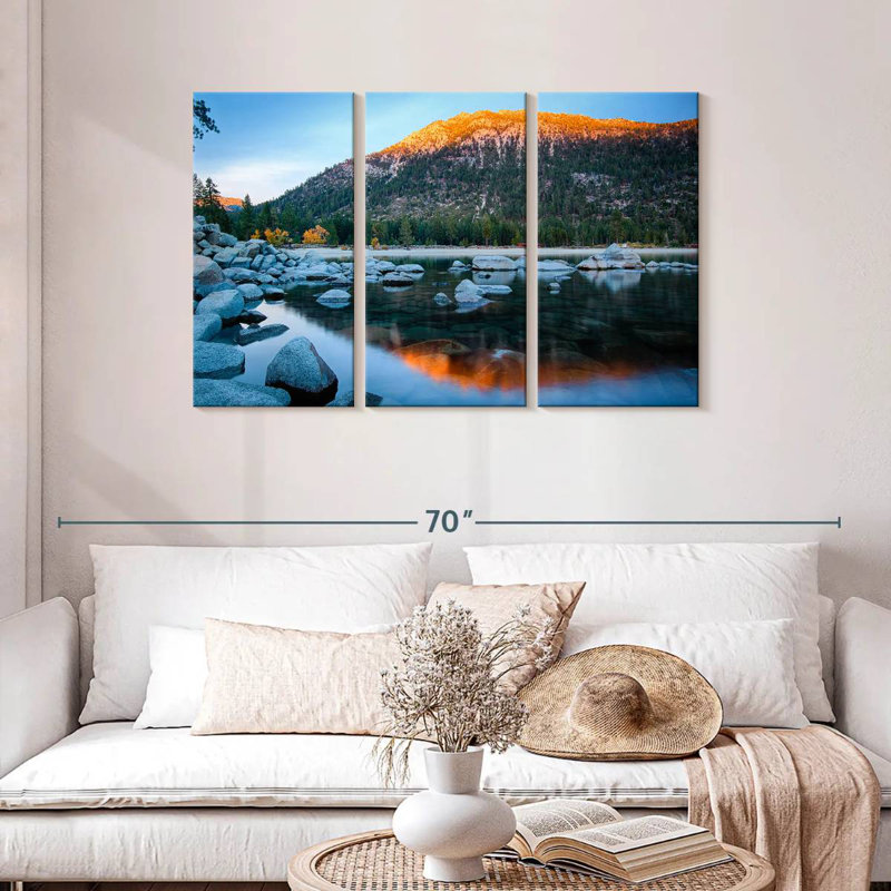 Alvord Rocky Lake Tahoe, H 28 po x l 45 po