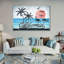 «Retro California Sign», reproduction sur toile-2016466308