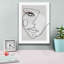 «Face Line 4» par Design Fabrikken, estampe numérique sur toile-787147879