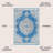 Lathan Bohemian FLAIR Boho Vintage Medallion Blue/Cream Rug-919640437