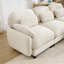 Canapé 2 places Cloud Feel avec repose-pieds amovible, ensemble de canapé modulaire en chenille douillet-669506551