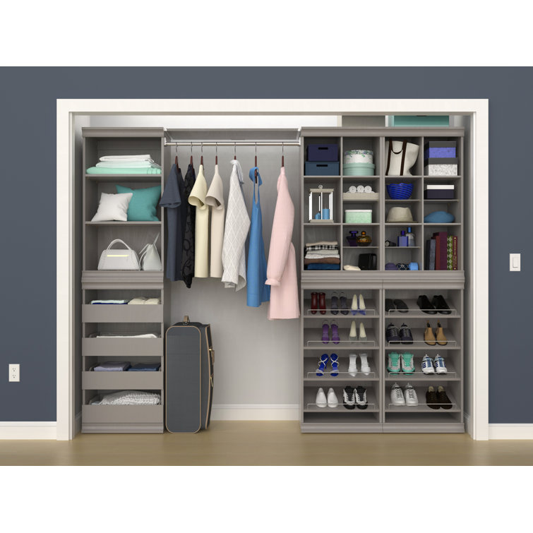 Modular Storage 90.14" W - 99" W Closet System Starter Kit
