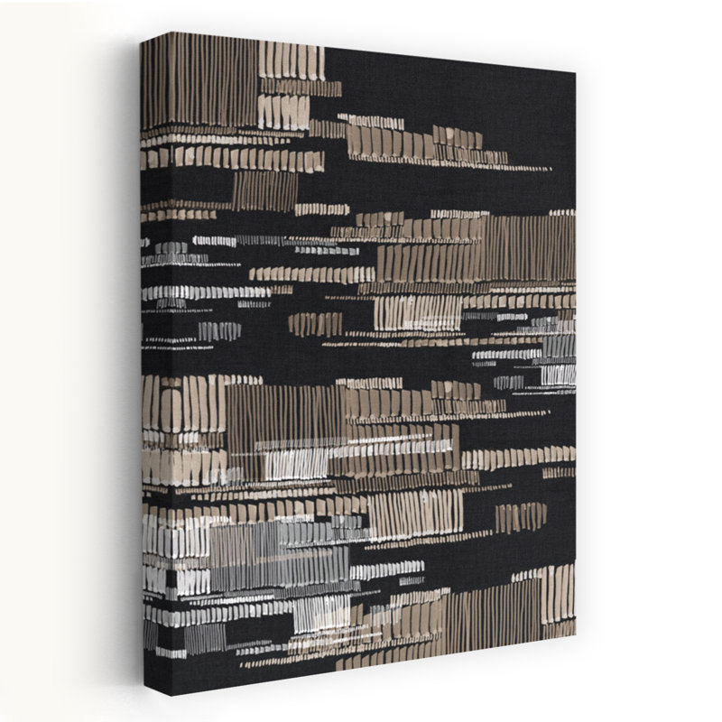 Rythmes linéaires dans des tons neutres, art géométrique abstrait, architecture urbaine moderne, H 36 po x l 24 po