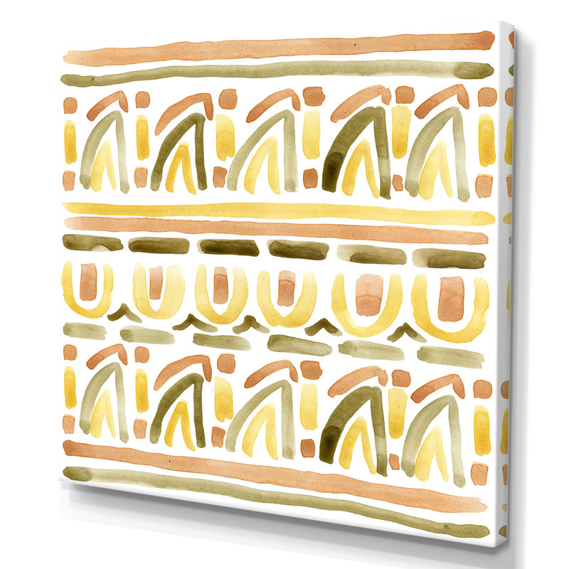 Ornement pierre pastel d'été VI - on, H 16 po x l 16 po x P 1 po, Toile tendue