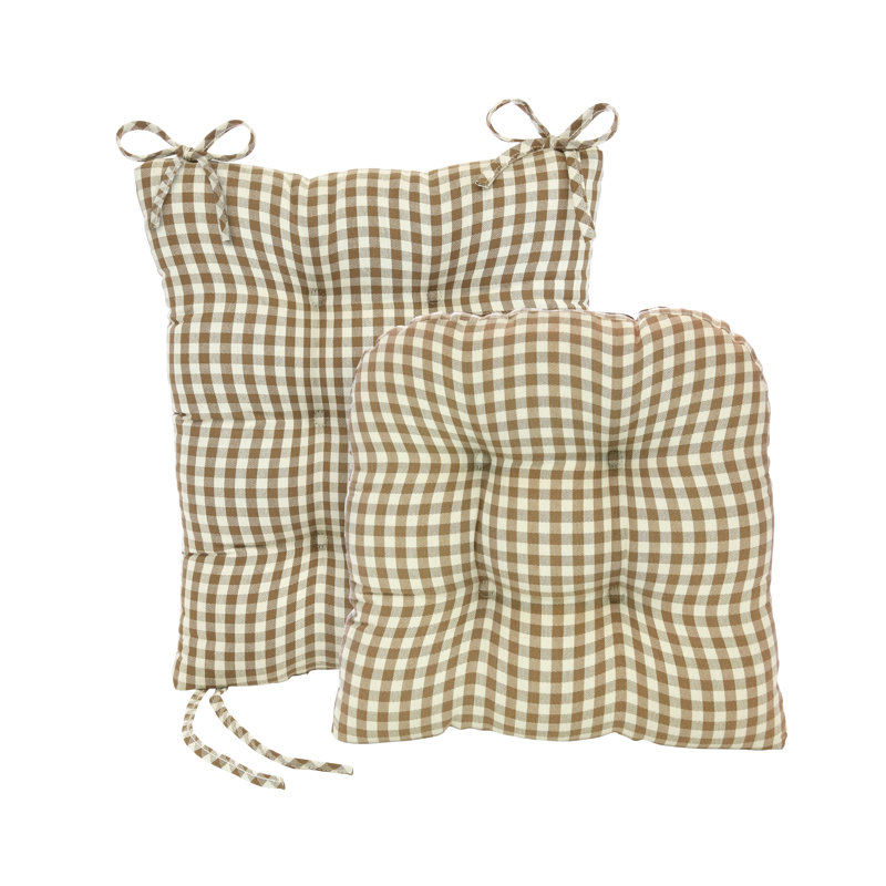 Ensemble de coussins de chaise berçante antidérapant, Naturel