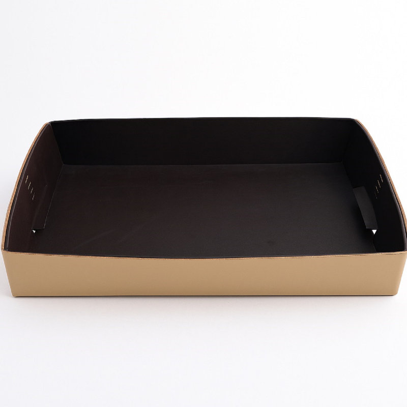 Ceryis Napa Leather  Brown Tray